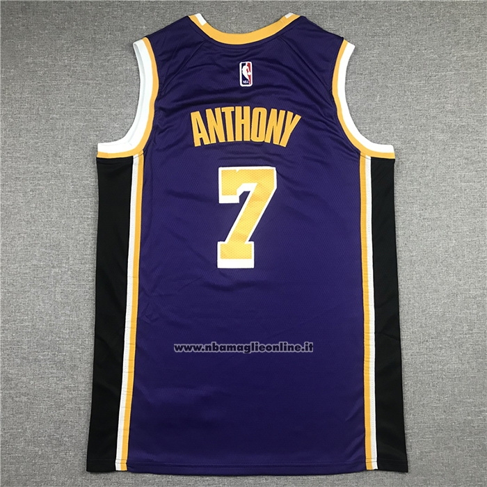Maglia Los Angeles Lakers Carmelo Anthony #7 Statement 2021 Viola